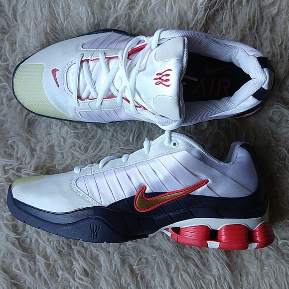 Nike Shoes Nike Shox Red White And Blue Tennis Shoes Womens 9